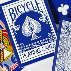 Reversed Back Bicycle Deck - Blue (Blue Ice Deck 2nd Generation)
