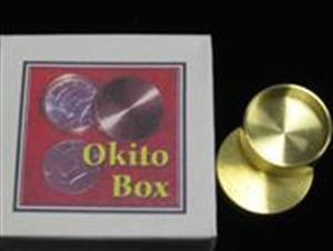 OKITO COIN BOX - Brass - Click Image to Close