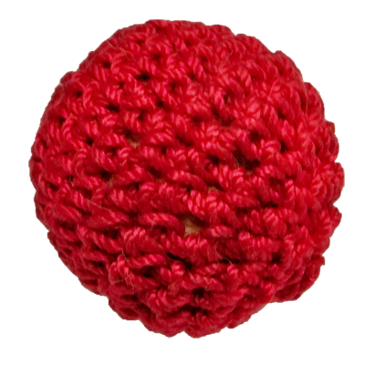 1" Magnetic Crochet Ball (Red) by Ickle Pickle Products, Inc. -