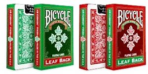 Bicycle Leaf Back Deck- Red