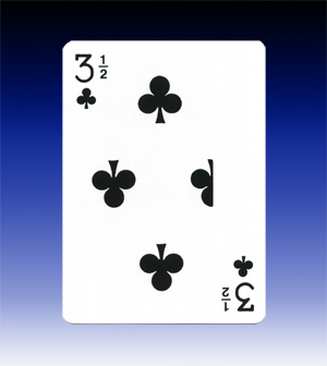 3 1/2 Clubs-Bicycle Poker 3 1/2 Clubs-Bicycle Poker