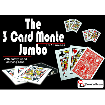 3 Card Monte (Find the Lady) 9x13 (All Cards Gaffed) by Sumit Ch