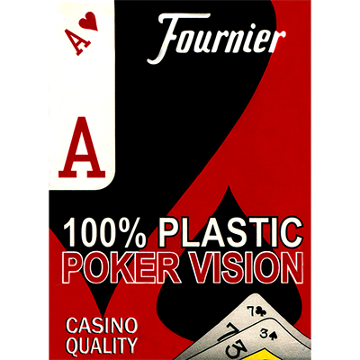 Fournier plastic Playing cards (red) - Trick