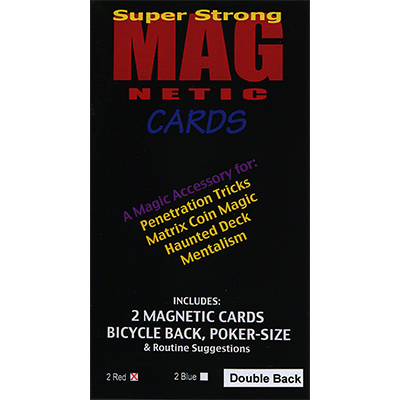 Magnetic Card (Double Back Red) by Chazpro Magic - Trick