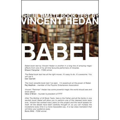 Babel Book Test (single book) 2.0 by Vincent Hedan - Trick