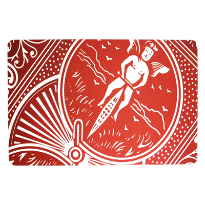 Pro-elite Workers Mat (Red Card Design) by Paul Romhany - Trick