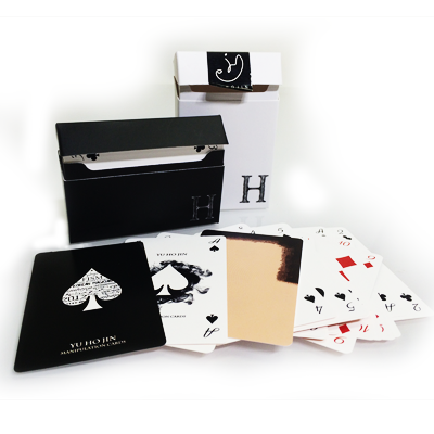 Yu Ho Jin manipulation cards (white) by Yu Ho Jin - Trick Yu Ho Jin manipulation cards (white) by Yu Ho Jin - Trick