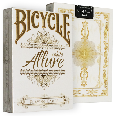 Bicycle Allure White Deck by Gambler's Warehouse Bicycle Allure White Deck by Gambler's Warehouse