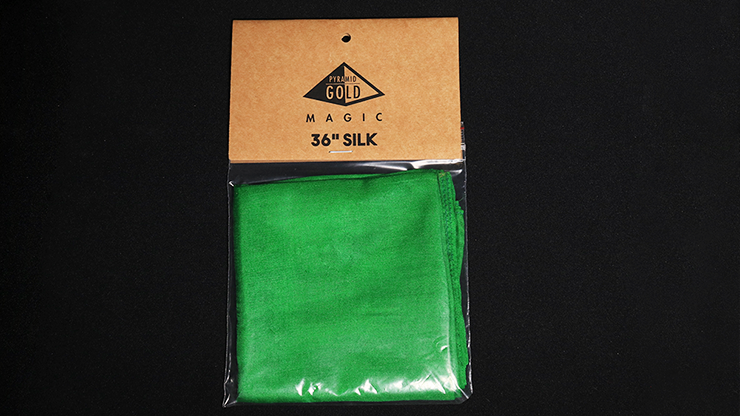 Silk 36 inch (Green) by Pyramid Gold Magic