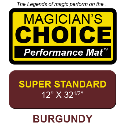 Bartender's Choice Close-Up Mat (BURGUNDY Super Standard - 12x32