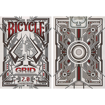 Bicycle Grid 2.0 Red Limited Edition by Gamblers Warehouse - Tr