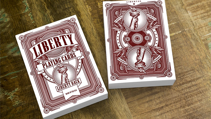 Liberty Playing Cards (Red) by Jackson Robinson and Gamblers War