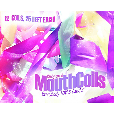 Mouth Coils 25 foot (Rainbow) by Candy Brand - Trick