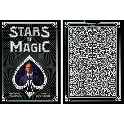 Stars of Magic (Black) Playing Cards