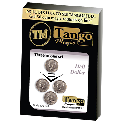 Three in One (Half Dollar) Set (D0173) by Tango - Trick