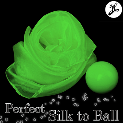 Perfect Silk to Ball GREEN (Automatic) by JL Magic - Trick
