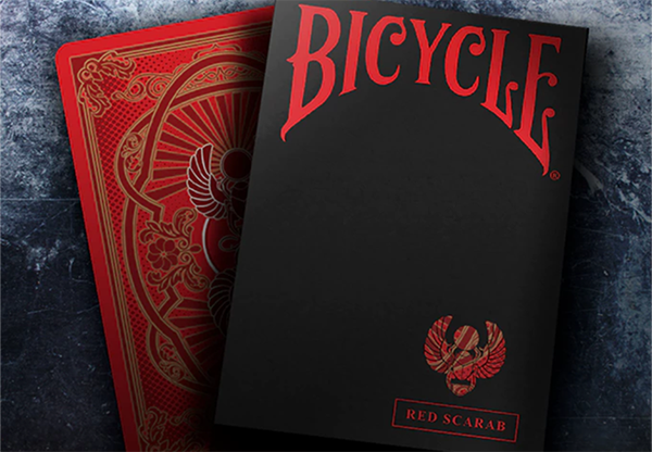 Bicycle Scarab (Red) Playing Cards by Crooked Kings