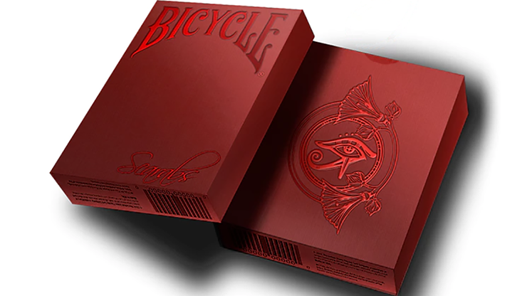 Bicycle Scarab Ruby (Limited Edition) Playing Cards by Crooked K