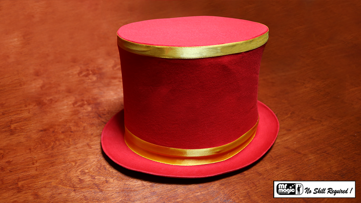 Collapsible Top Hat (Red) by Mr. Magic - Trick Collapsible Top Hat (Red) by Mr. Magic - Trick
