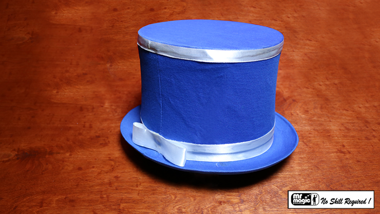 Collapsible Top Hat (Blue) by Mr. Magic - Trick