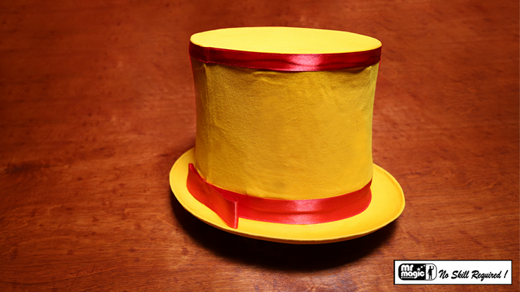 Collapsible Top Hat (Yellow) by Mr. Magic - Trick Collapsible Top Hat (Yellow) by Mr. Magic - Trick