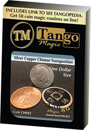 Dollar Size Silver Copper Chinese Transposition (CH023) by Tango