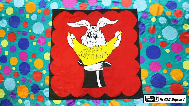 Bag to 'Happy Birthday' Silk (36" x 36") by Mr. Magic - Trick