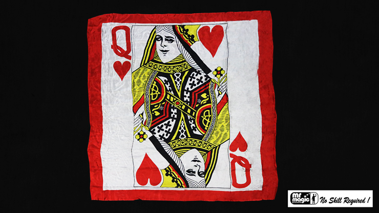 Production Hanky Queen of Hearts (36" x 36") by Mr. Magic - Tric