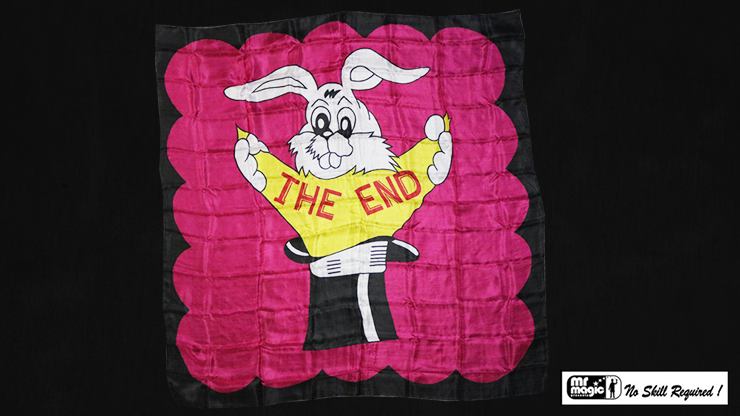 Production Hanky 'The End' (36" x 36") by Mr. Magic - Trick Production Hanky 'The End' (36" x 36") by Mr. Magic - Trick