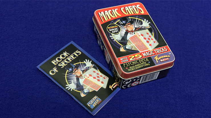 Retro Psychic Deck Kit (Tin of 25 Tricks) by Fantasma Magic Retro Psychic Deck Kit (Tin of 25 Tricks) by Fantasma Magic