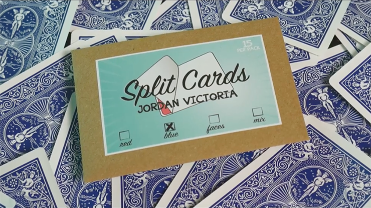 Split Cards 15 ct. (Blue) by PCTC - Trick