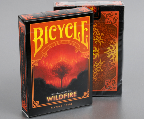 Bicycle Natural Disasters "Wildfire" Playing Cards by Collectabl - Click Image to Close
