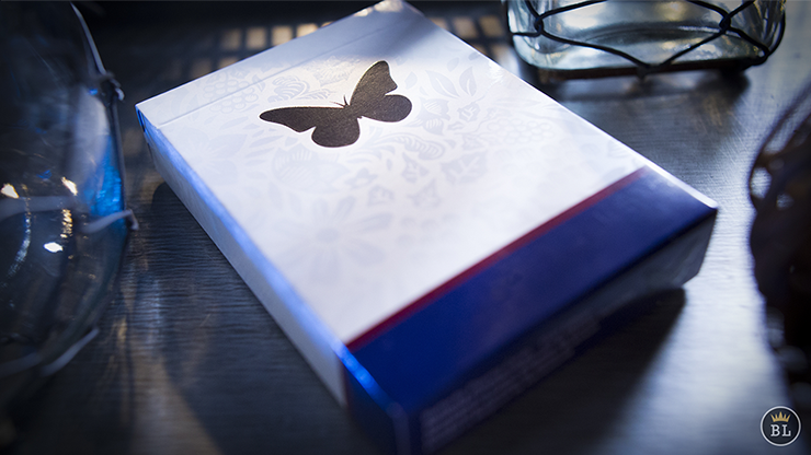 Butterfly Playing Cards Marked (Blue) by Ondrej Psenicka