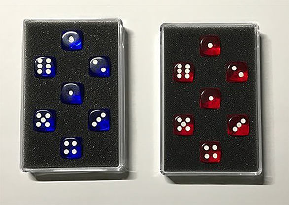 Prediction Gimmicked Dice Blue (7 Dice) by Kreis - Trick