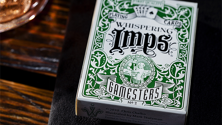 Exclusive Edition Gamesters Playing Cards (Green) by Whispering
