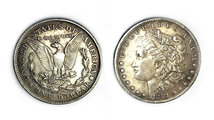 Magnetic Morgan Dollar Replica (1 Coin) by Shawn Magic