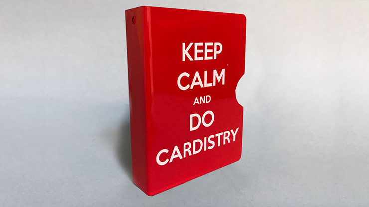 Keep Calm and Do Cardistry Card Guard (Red) by Bazar de Magia