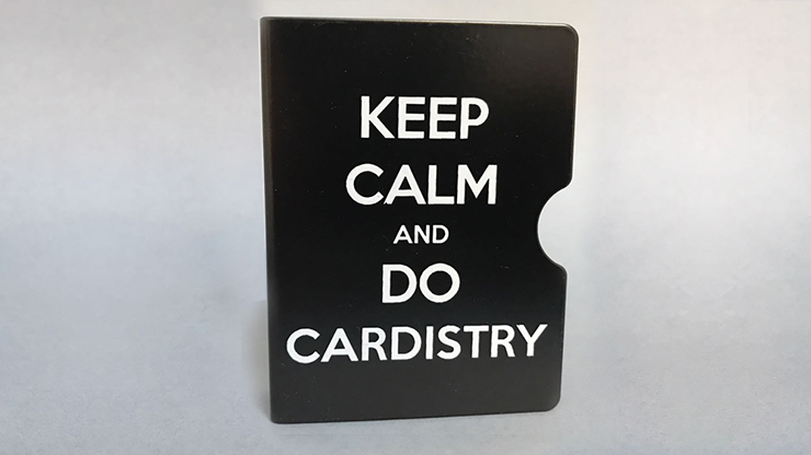 Keep Calm and Do Cardistry Card Guard (Black) by Bazar de Magia