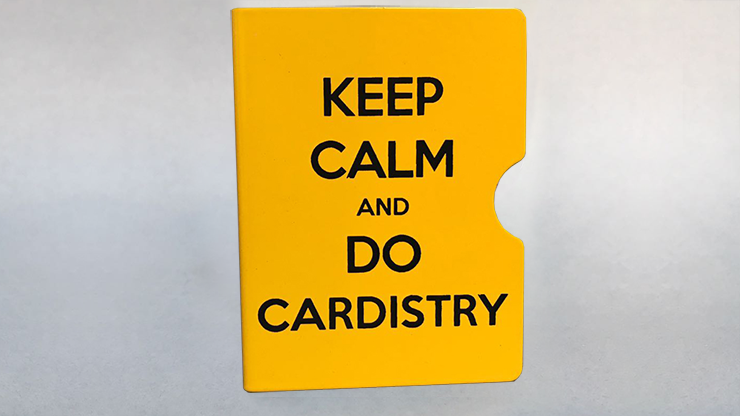 Keep Calm and Do Cardistry Card Guard (Yellow) by Bazar de Magia