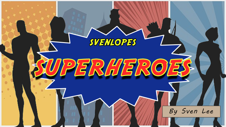 Svenlopes SUPERHEROES (4 x 6 Black) by Sven Lee - Trick