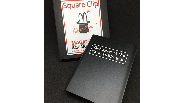 Expert At The Card Table Card Clip (Black) by Magic Square - Tri