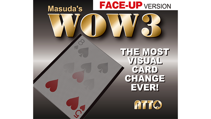 WOW 3 Face-Up (Gimmick and Online Instructions) by Katsuya Masud