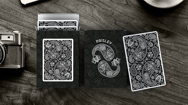 Paisley Playing Cards Workers Deck Black