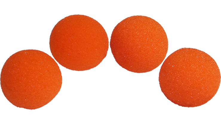 1.5 inch HD Ultra Soft Orange Sponge Ball Set of 4 from Magic b