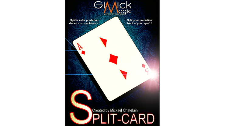 SPLIT-CARD (Red) by Mickael Chatelain - Trick