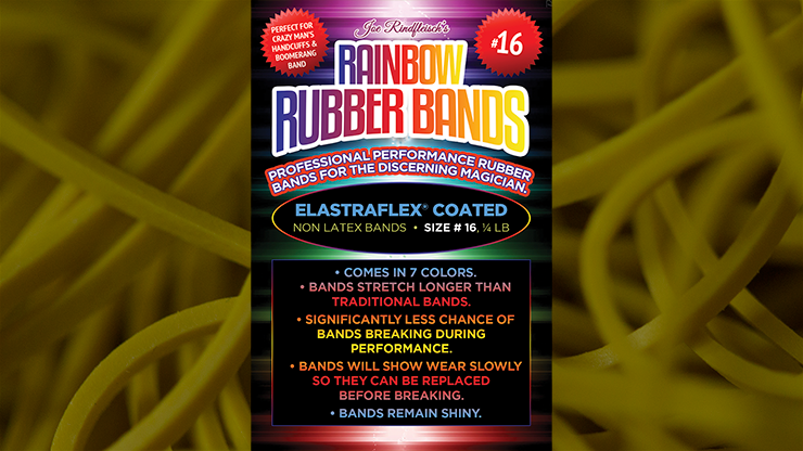 Joe Rindfleisch's SIZE 16 Rainbow Rubber Bands (Russell Leeds -Y