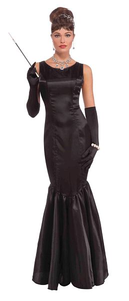 High Society Long Black Dress