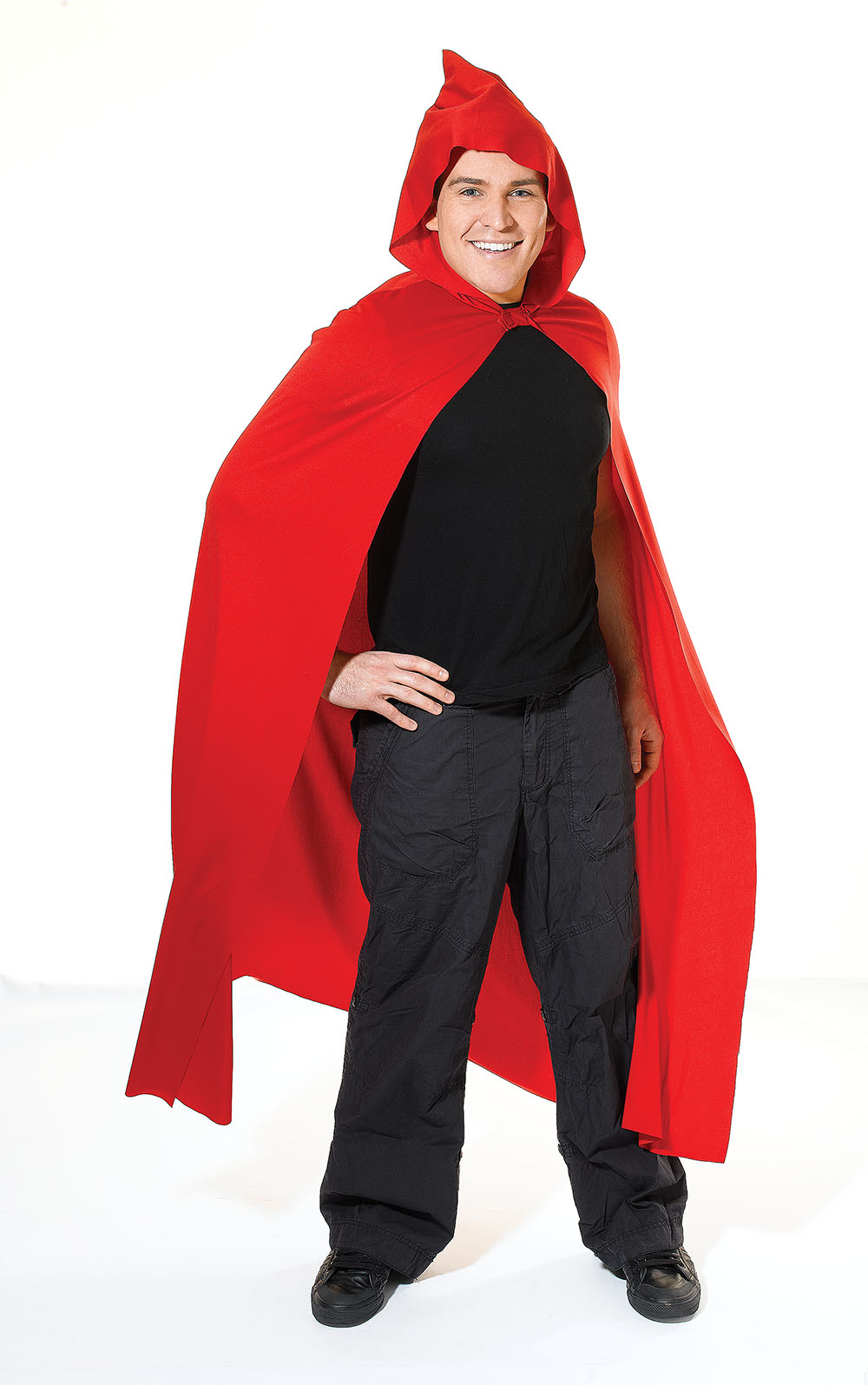 Cape. Long Hooded. Red