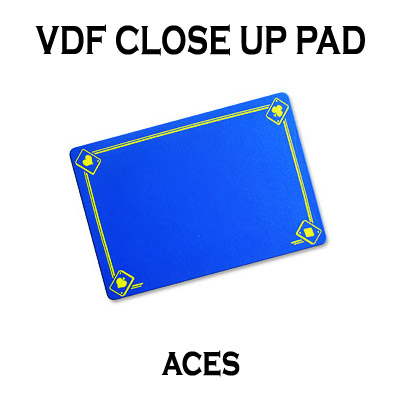 VDF Close Up Pad with Printed Aces (Blue) by Di Fatta Magic - Tr