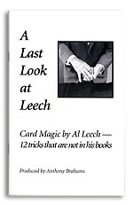 A Last Look at Leech book by Anthony Brahams
